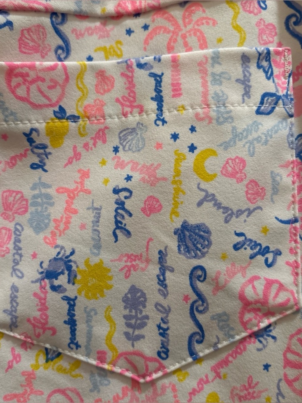 Lilly Pulitzer Luxletic Fairway Performance Pants 8 Summer Serenade Preppy Golf - Picture 5 of 5